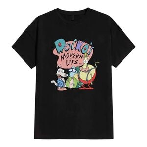 Nickelodeon Black Rocko's Modern Life Short Sleeve Tee